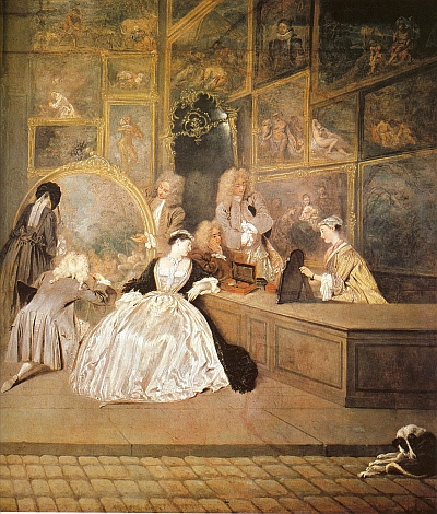 Das Gemälde von Watteau wird im Aufbaukurs 6 der Winckelmann Akademie fuer Kunstgeschichte Muenchen besprochen.